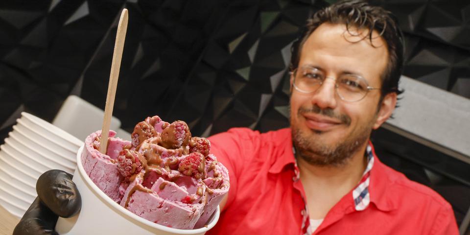 Fadi Fakhji Rolled Ice Cream Budenheim 20231005rhregi_eis1