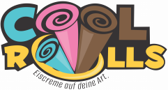 Logo black background rund